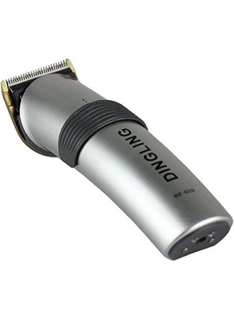 دينجلينج ماكينة حلاقة احترافية فضية اللون للبالغين والأطفال، مع شاحن USB لاسلكي - Image 2